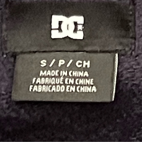 Dcshoe Black Track Logo Zip Front  Men’s Jacket Size Small - Picture 6 of 7